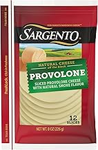 Sargento Natural Provolone with Natural Smoke Flavor Sliced Cheese, 12 Slices