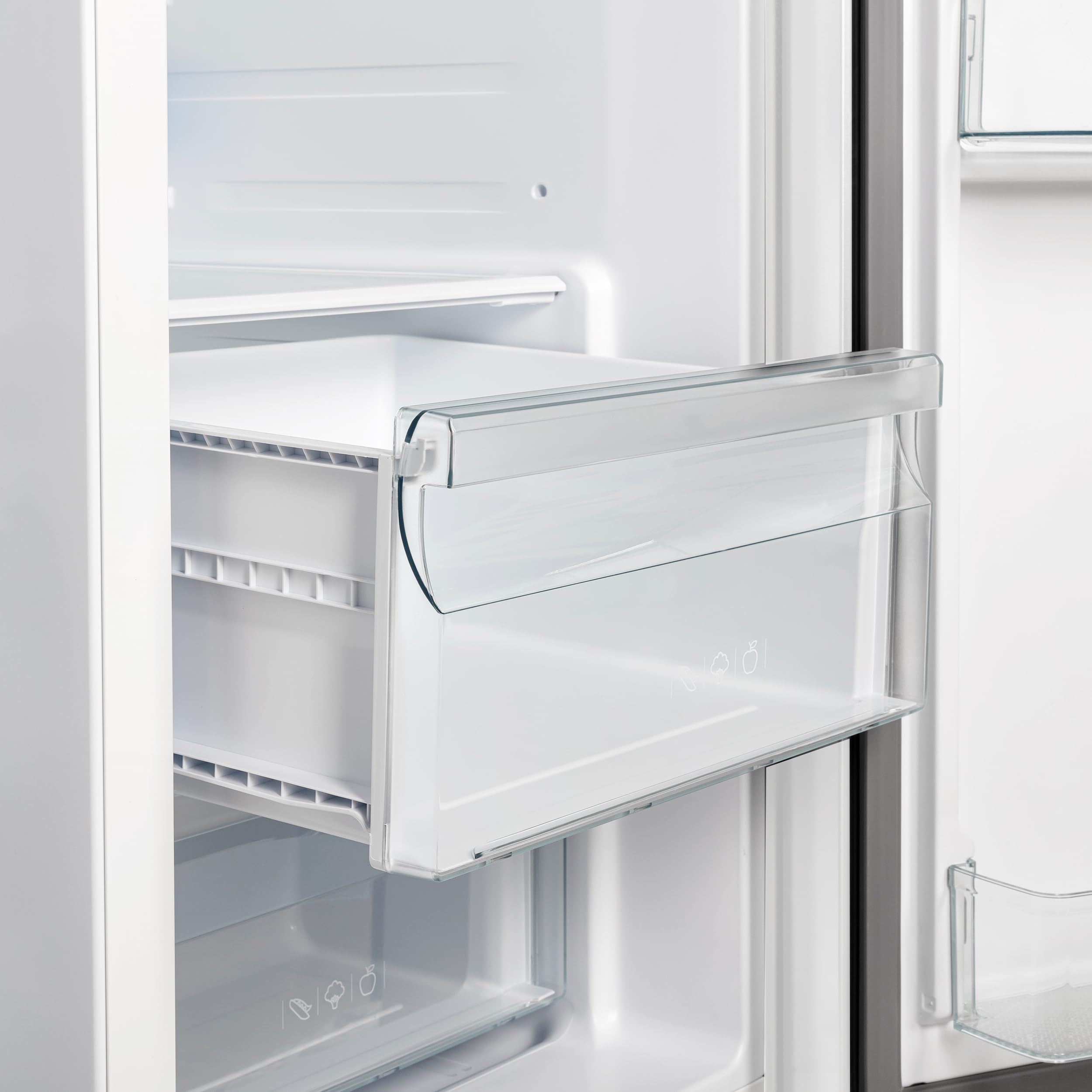Forno Salerno 36" Side By Side 20 Cu.Ft Free Standing White Fridge - Stainless Steel Refrigerator With Ice Maker & Decorative Grill - Touch Control Kitchen Fridge With Child Lock And Vacation Mode on Fridge.com - View 6