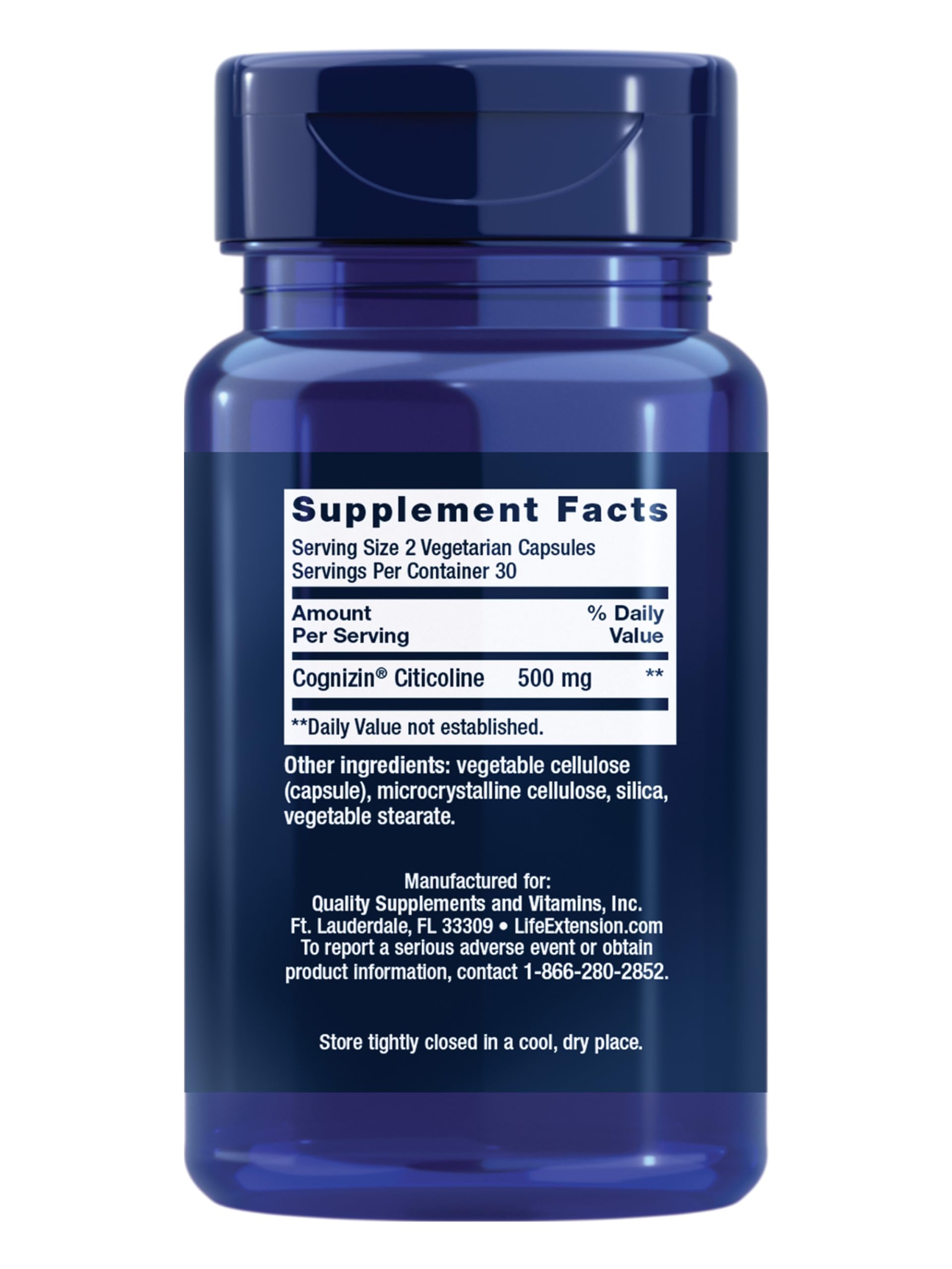 Life Extension Citicoline (CDP-Choline), 60 Capsules — Amazon image 2
