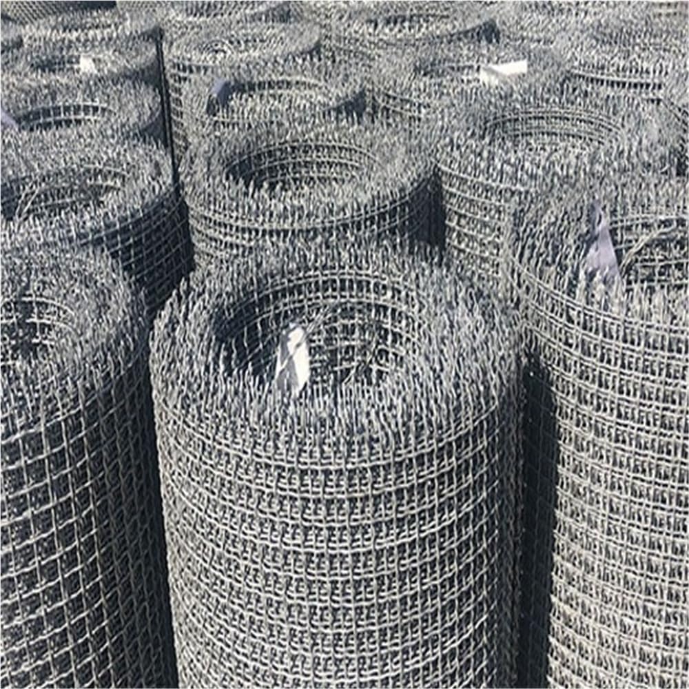 Malla metálica de 1 metro/rollo, fabricada en acero inoxidable 304, malla de alambre ondulado tejido, con relieve (1 unidad).(10MM*0.8MM*1METER)