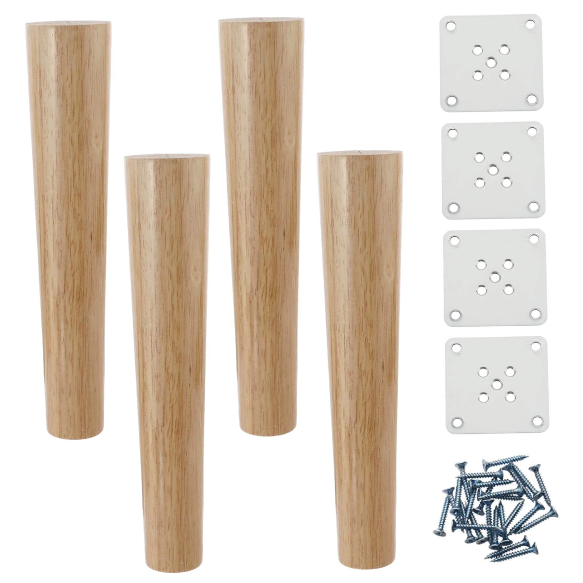 Pieds de meubles en bois 25 cm : réparez et stabilisez votre canapé ou armoire instable