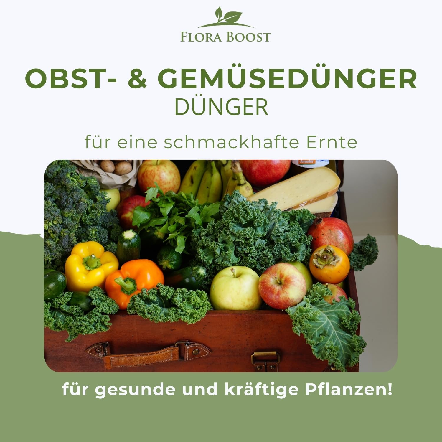 Flora Boost Obst und Gemüse Dünger Flora Boost 5000ml I Für bis zu 1000L Gießwasser I Dünger für alle Obst & Gemüse Pflanzen I Flüssiger Blatt- & Wurzeldünger I 100% natürlicher Pflanzendünger