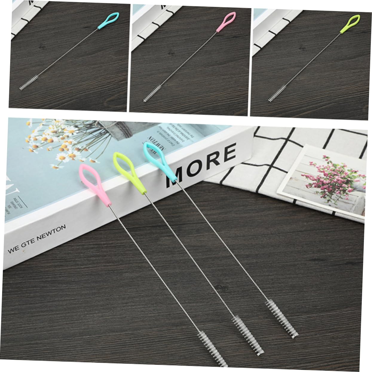 3 Sätze Nylon Bürsten Für Trinkhalme Und Flaschen Reinigungsbürsten Für Effizientes Reinigungstool Für Standard Und Weithalsflaschen Und Langlebig 50 Stück * 3