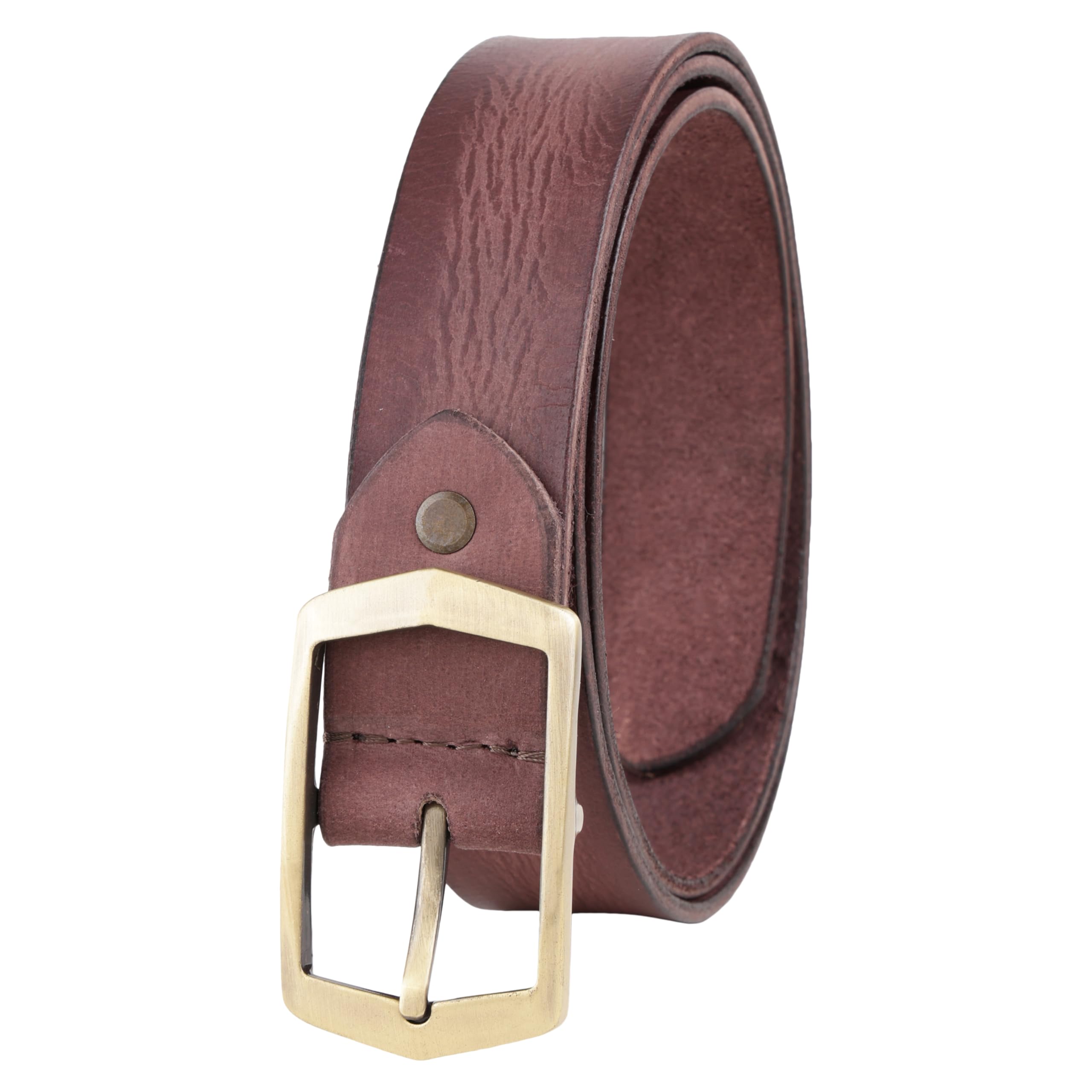 steve jhonson Steve Jhosnon 35 mm or 3.5 Inches Belt Men - Genuine Leather Design Belt Casual Suit Jeans Dress Single Prong Metal Buckle - Gift Box-picture-18