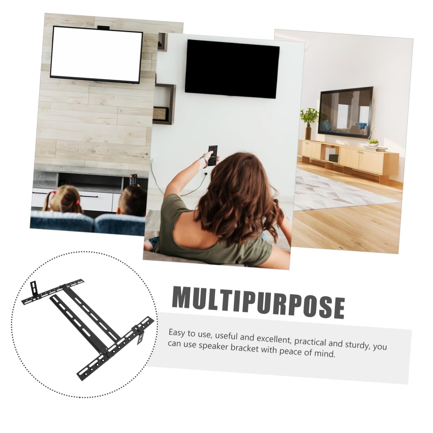 Lautsprecherhalterung Metall Robust bis Tragkraft Tv Soundbar Halterung Wandmontage Kompatibel für PC Auto Speaker Stand