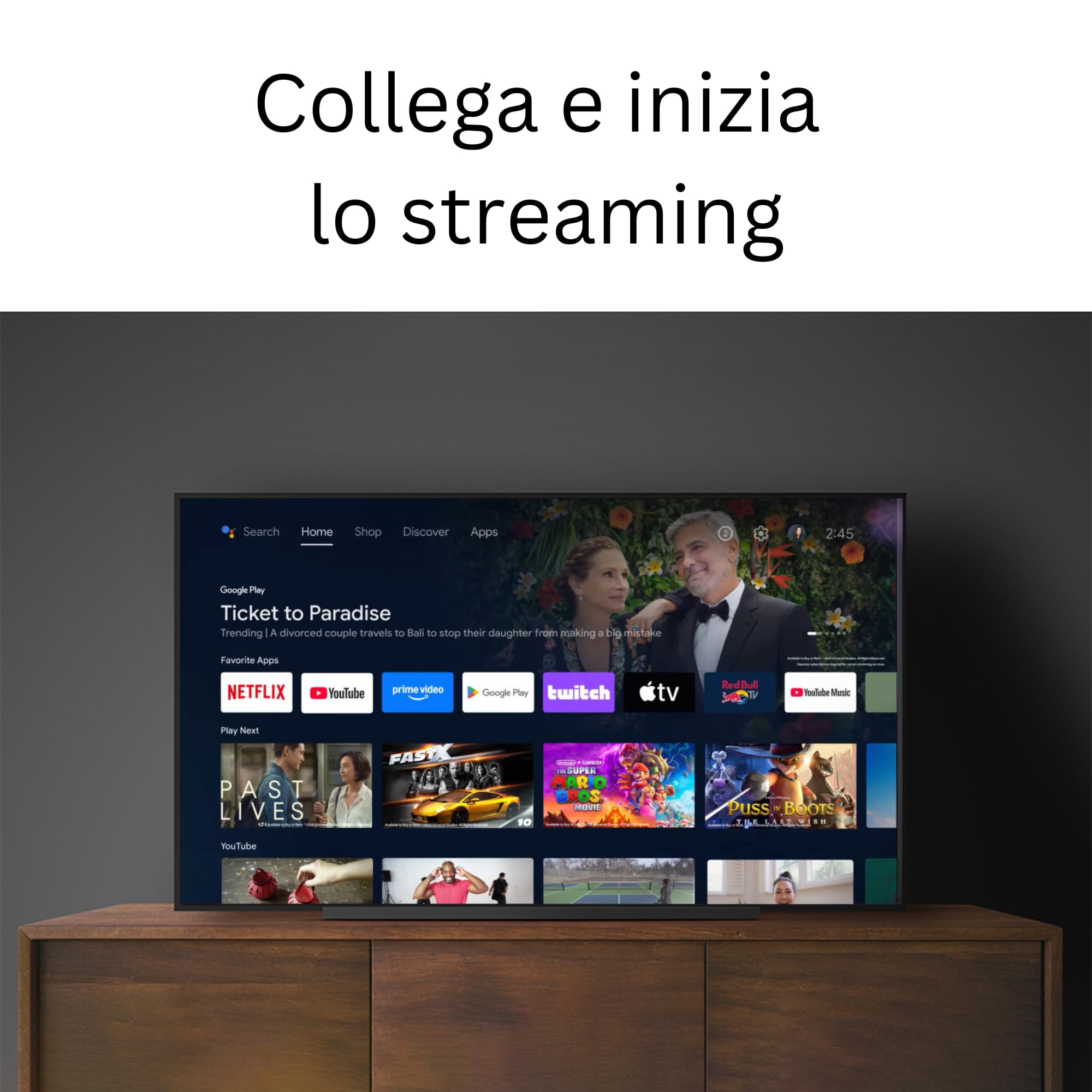 Android TV Box G1 4K HDR Smart Streaming Player - Dettaglio