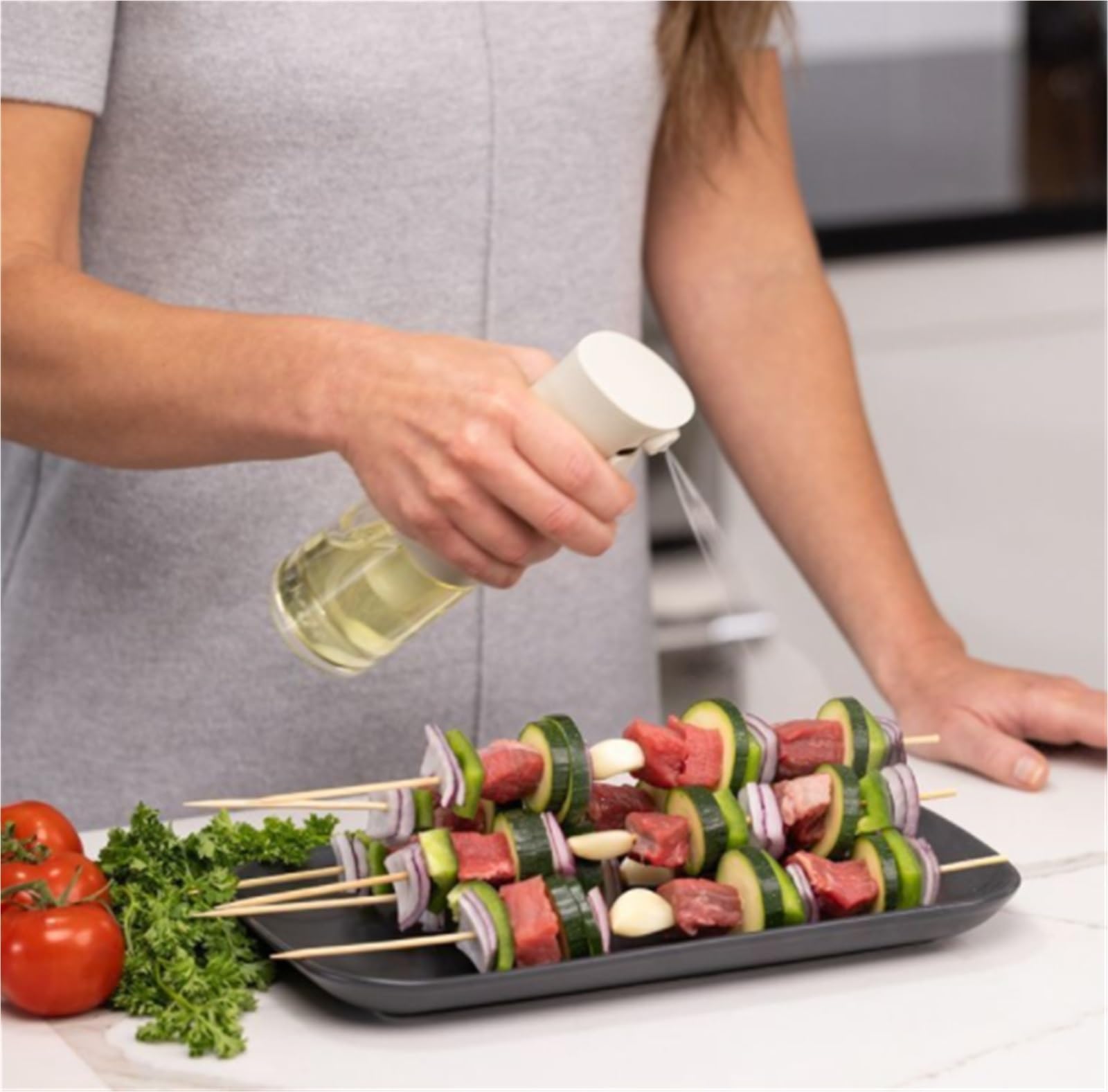 Ölsprüher Für Speiseöl Speiseöl-Sprüher For Salate, Grillen, Kontinuierlicher Sprühnebel Und Portionskontrolle Grillen Küche(Grün)