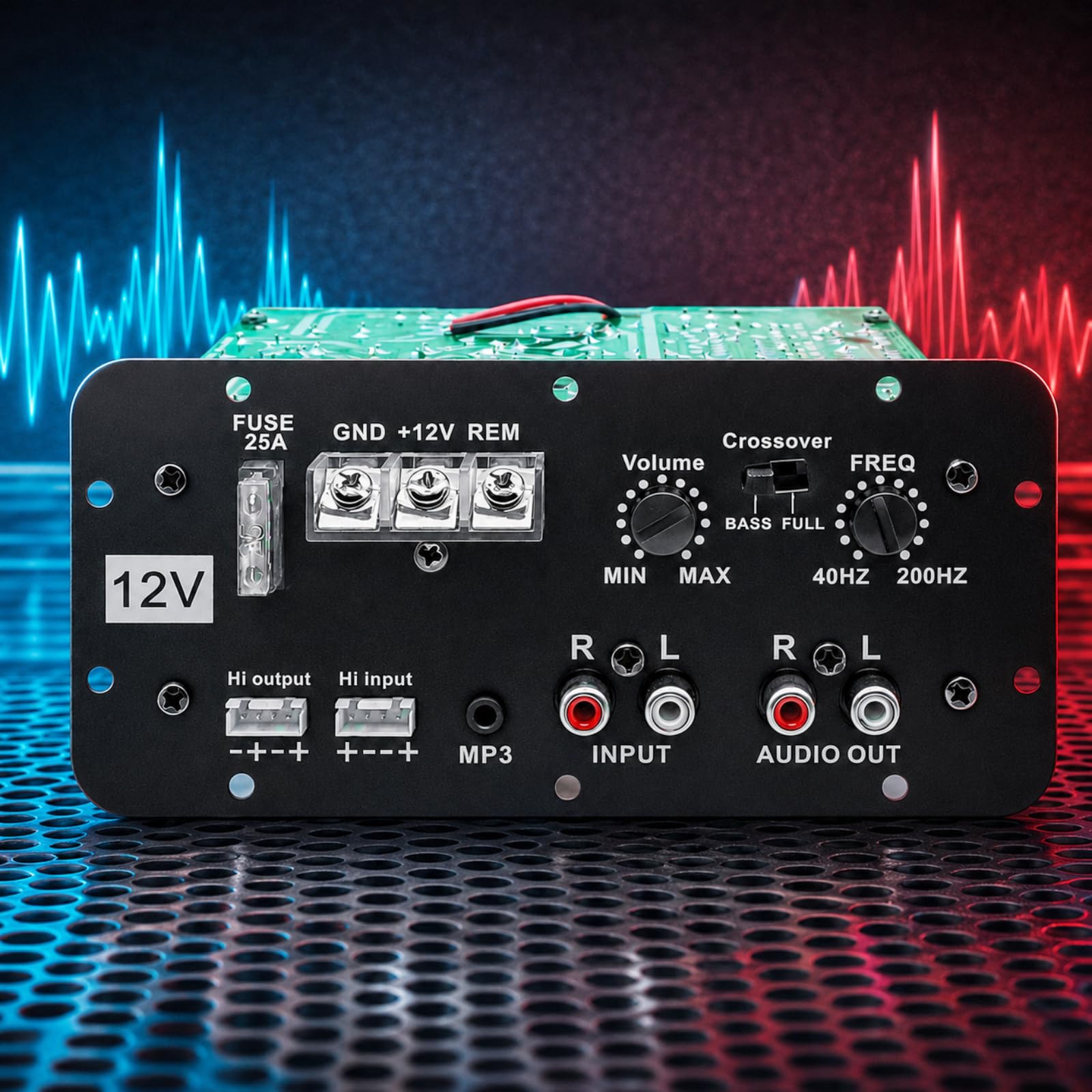 Toyotone 12V, 120W RMS Pure Bass Car Mono Amplifier For Basstube, SubWoofer Enclosure And Subwoofer Kit, Monoblock, Class AB, MOSFET Power Amplifier With Line Control Volume Adjuster-picture-25