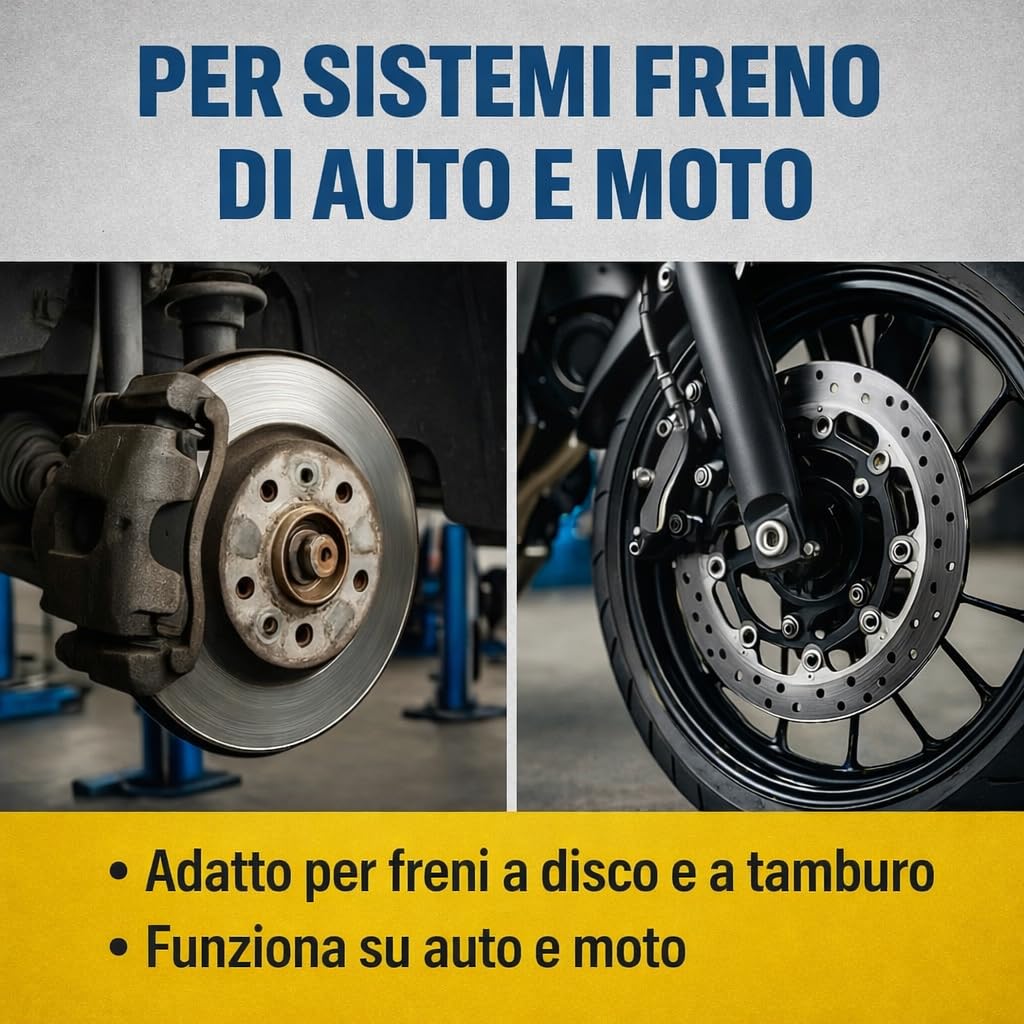 GiDeli Detergente per freni, 4 taniche da 5 l, per auto, moto e bicicletta, rimuove olio, grasso, polvere dei freni, residui di colla, sgrassante da officina, asciugatura rapida, senza lasciare