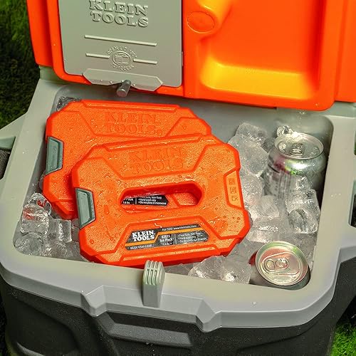 Miniatura 8 de Klein Tools 62811 Bolsas de hielo reutilizables para bolsas refrigeradoras y loncheras, diseño entrelazado, resistente para uso diario, congelación