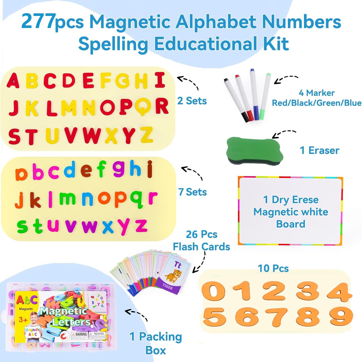 CEMIRK Magnetic Letters and Numbers for Children - Image 2