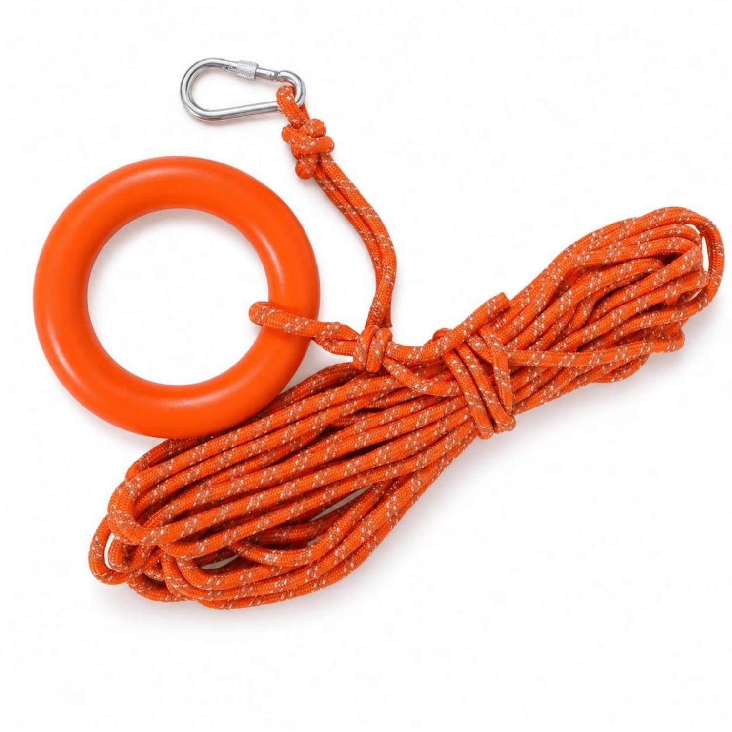 High-Visibility Floating Rope with Snap Hook Corrosion-Resistant Reflective Rescue Rope Buoyant Throw Line with Hook Long-Lasting for Boaters, Swimmers, First Responders, Boats, Pools, Docks,-image-34