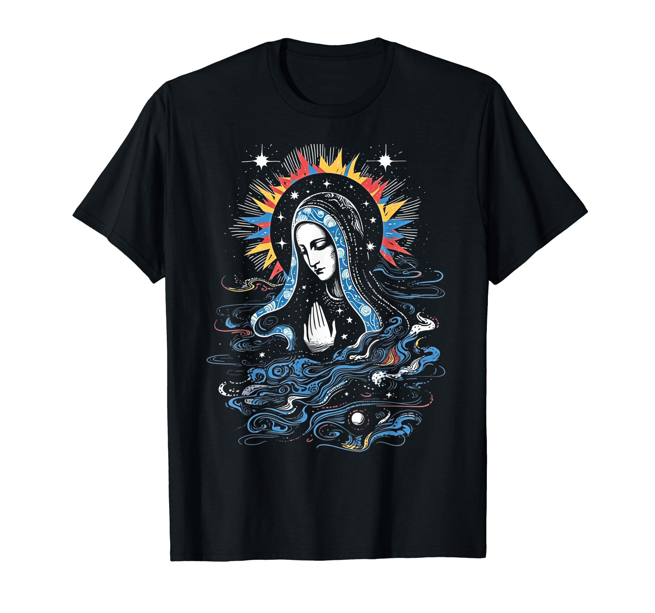 【ROMANTIC CROWN】24SU★ THE BLESSED MARIA TEE SHIRT THE BLESSED MARIA TEE SHIRT - ROMANTIC CROWN | 60% - Asian
