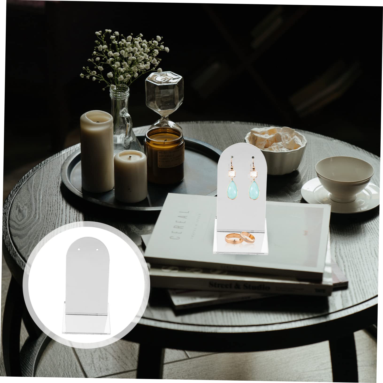 Yardenfun Acrylic Reflection Board Mirror Tray for Jewelry Watch Photo Studio Supply Home Decor Acrylic Photo Props