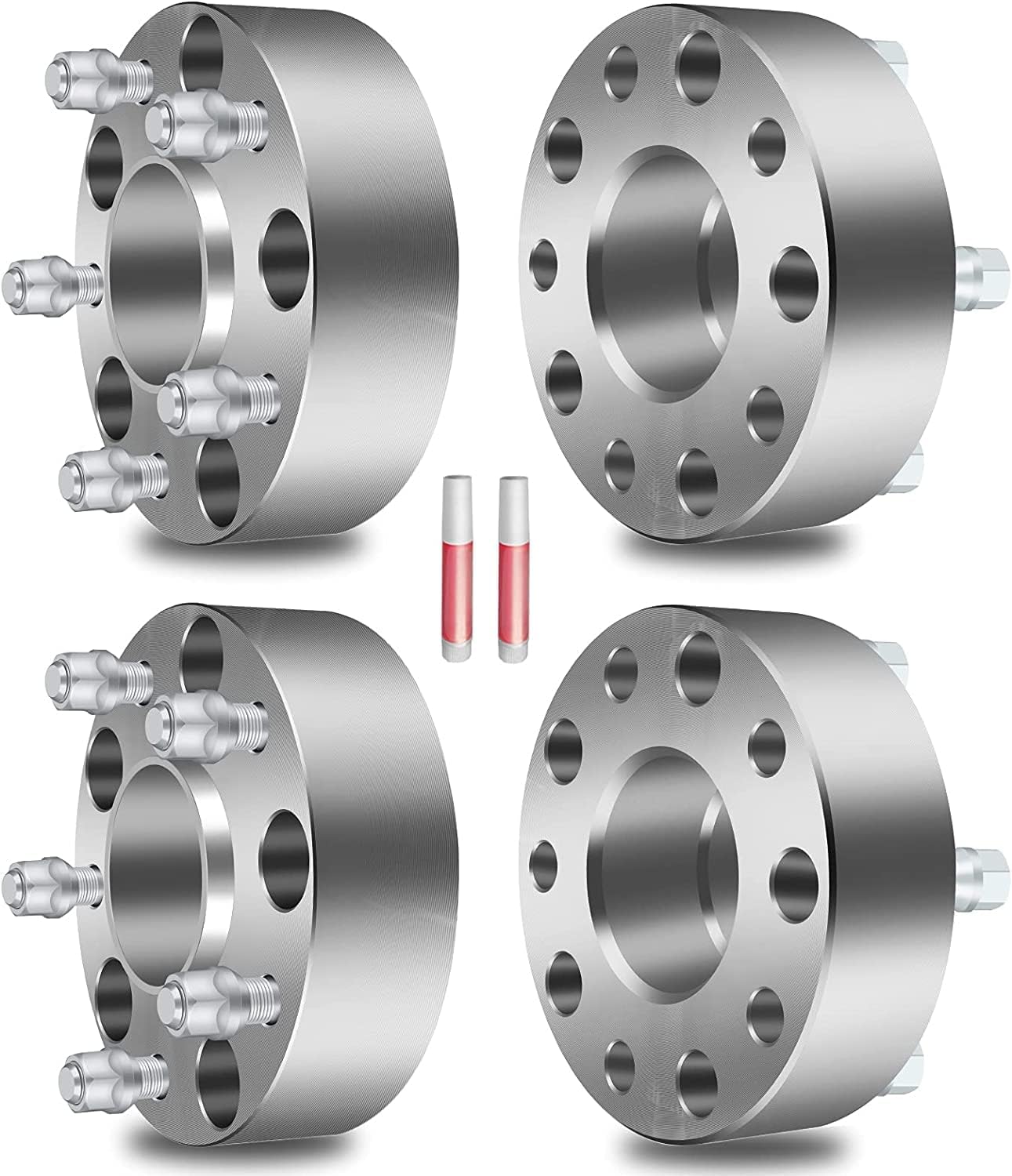 ECCPP 4PCS 5 lug 5x5.5 Wheel Spacers 2" 5x139.7 to 5x139.7 5x5.5 to 5x5.5 9/16 Studs fit for 2006-2009 for Raider 2004-2009 for Durango