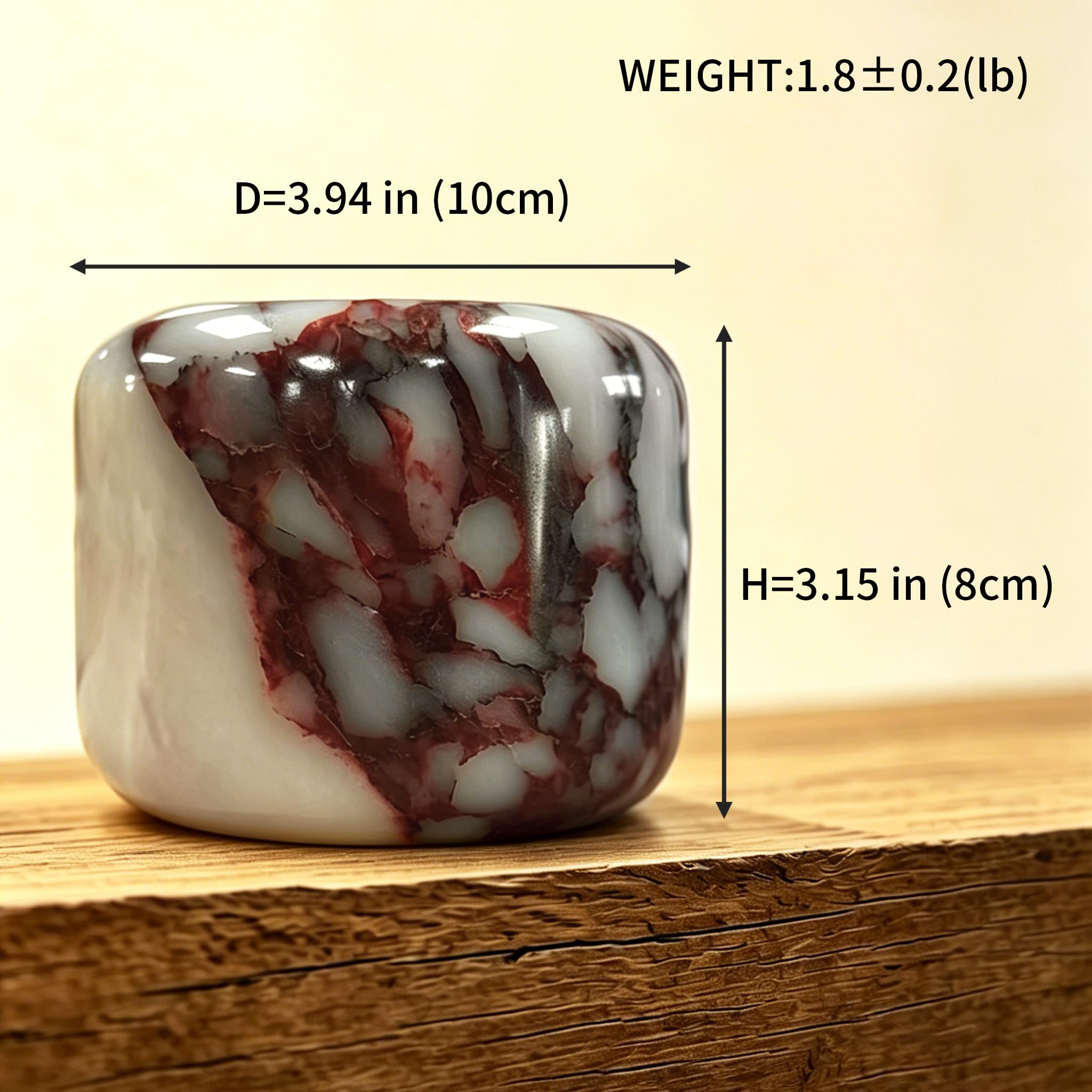 Lámpara de mesa de mármol, recargable tipo C, lámpara de noche regulable de 3 vías, iluminación ambiental única de piedra natural para dormitorio, mesita de noche, sala de estar, luz nocturna LED