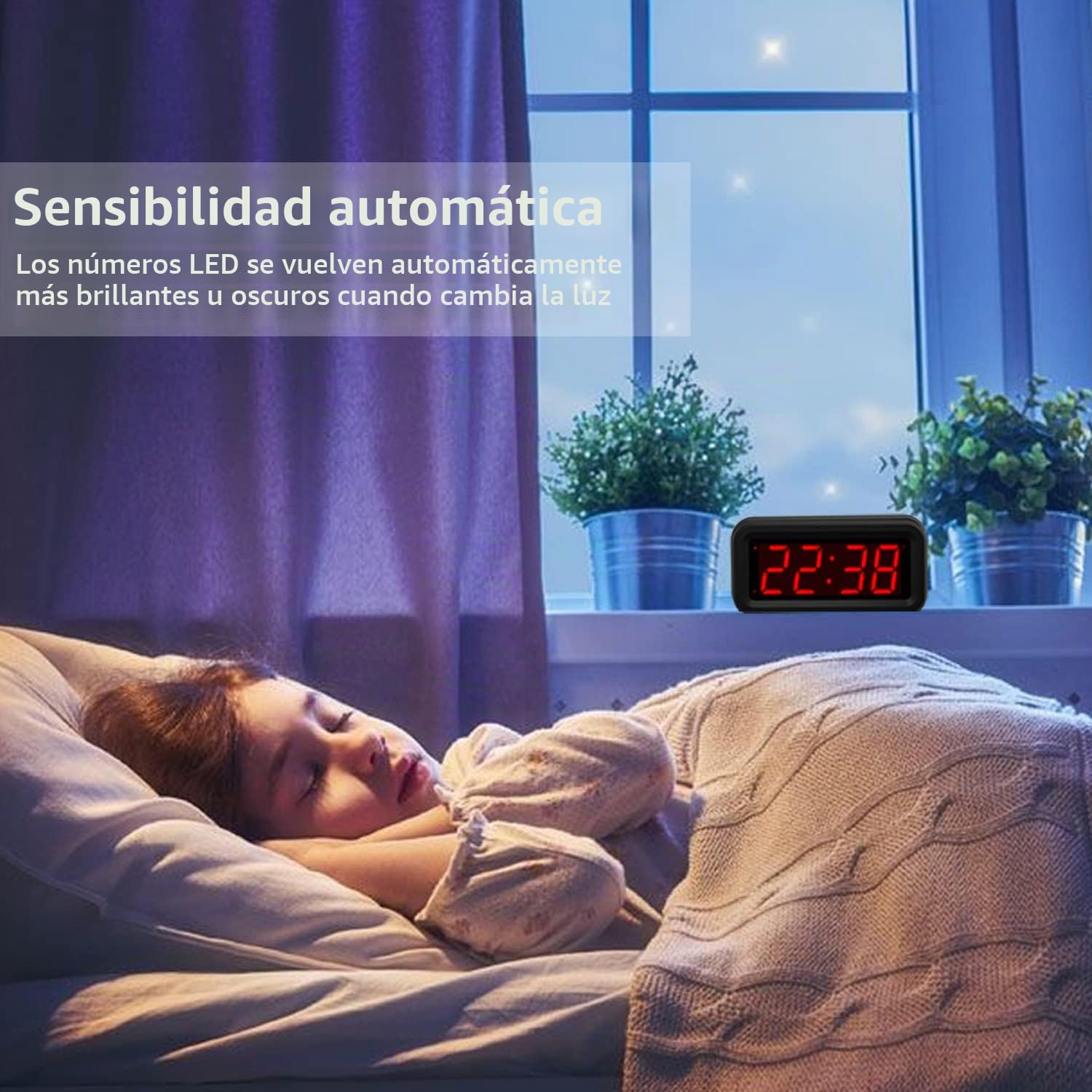 EUTUKEY Despertador Digital con Pilas