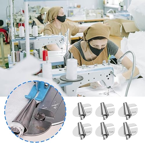 Miniatura 7 de Pie de dobladillo enrollado de costura, accesorio de dobladillo enrollado para máquina de coser, pie de dobladillo enrollado de costura universal