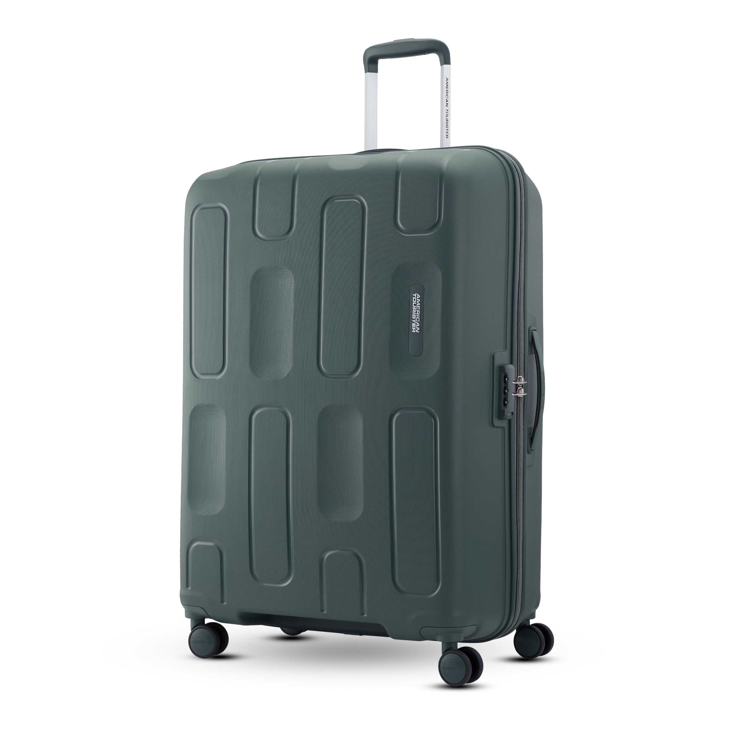 American Tourister Ivy 2.0 | Large Size Check-in Trolley Bag (79 cm) | 360° 8 Wheel Travel Luggage | Hard Case Polypropylene (PP) Suitcase | Combination Lock | Dark Forest
