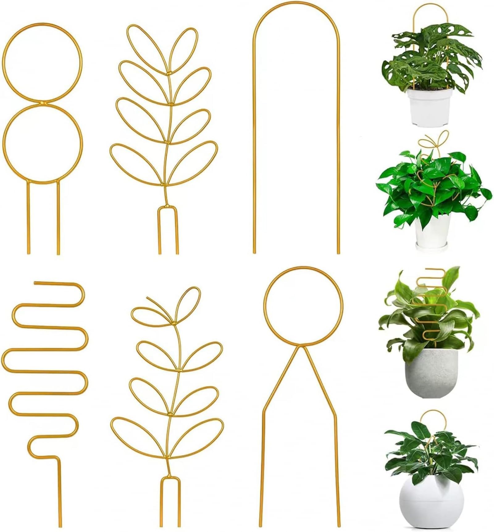 6 Pcs Metal Garden Trellis