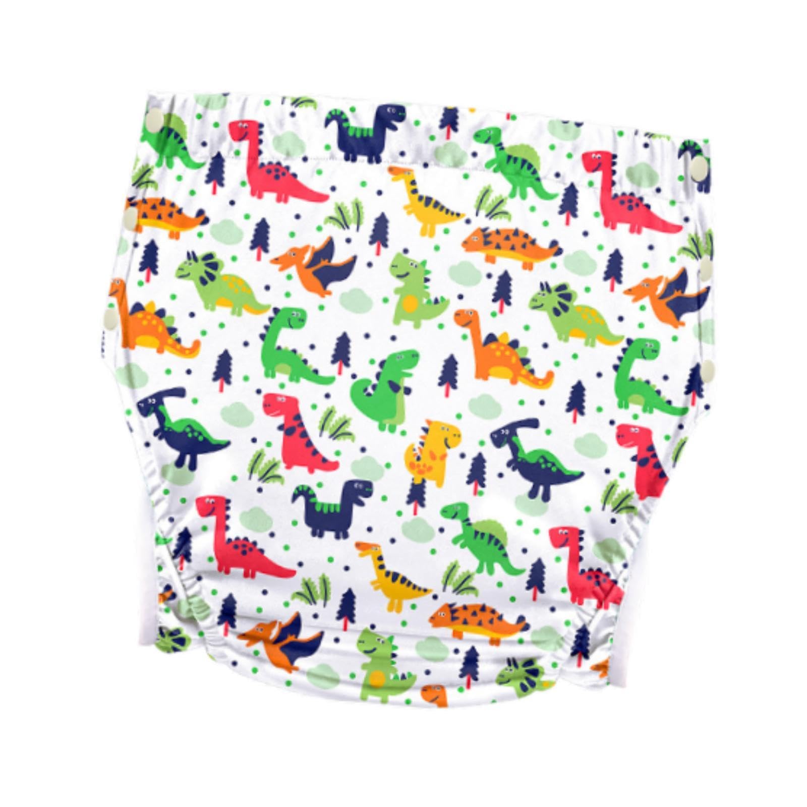 predolo Couche-culotte en tissu réutilisable pour adultes, culotte d'incontinence, housse de couche lavable robuste, housse de couche-culotte pour adultes, Dinosaure Xl