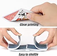 Vista 5 de Plastic Playing Cards Waterproof Playing Cards 2 Pack,Decks of Poker Cards Set for Adults,Poker Size Regular Index,Suitable for Various Cards 1