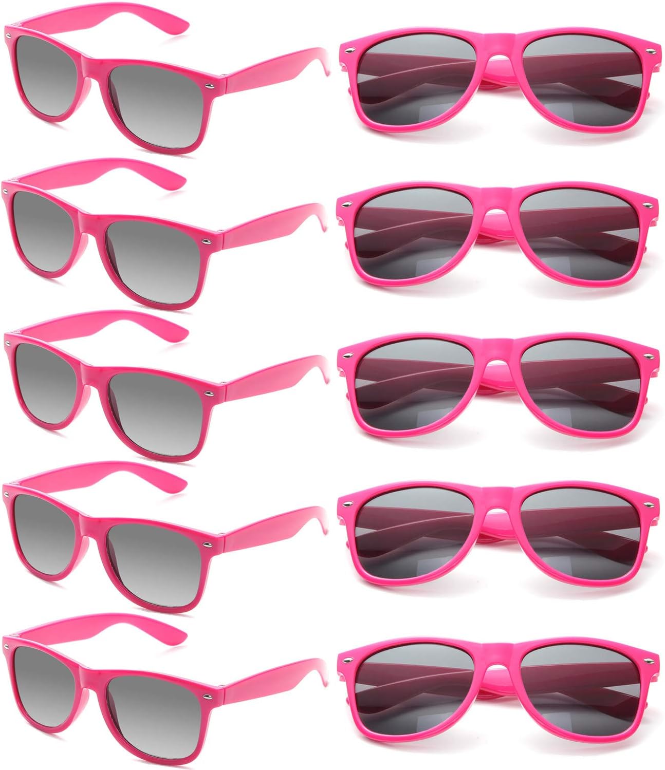 Sunglasses Bulk Party Sunglasses Pack 80s Shades Eyewear Set for Men Women 8/10/20/30Pack