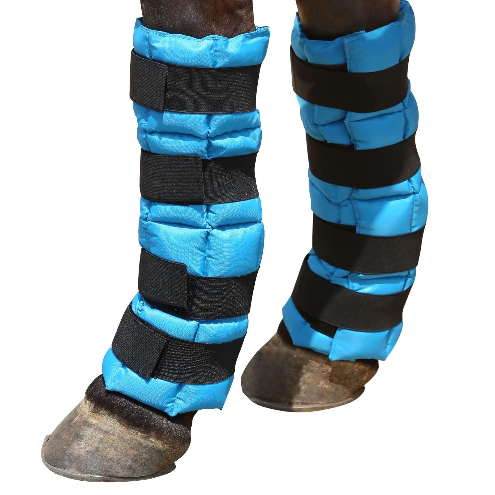 Harrison Howard Botas de hielo para caballo vendidas en pares, color azul