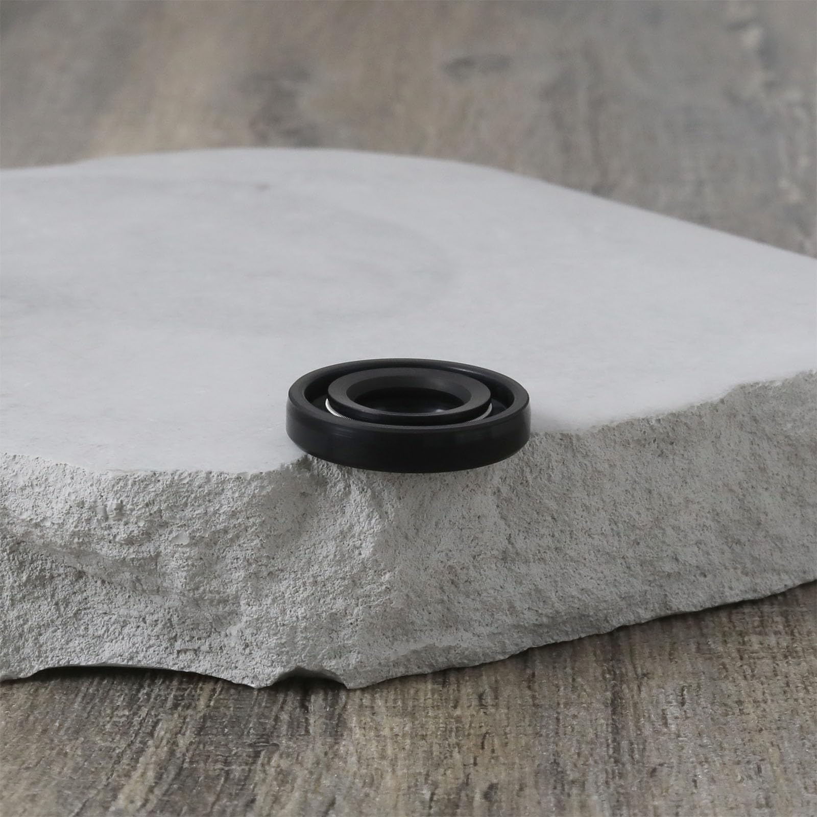 Create idea Lot de 6 Joints d'étanchéité Nitrile pour Arbre Rotatif Joint d'arbre Rotatif à Double Lèvre Joint Caoutchouc à Double Lèvre 12 X 24 X 4,5 Mm Adapté Aux équipements Industriels