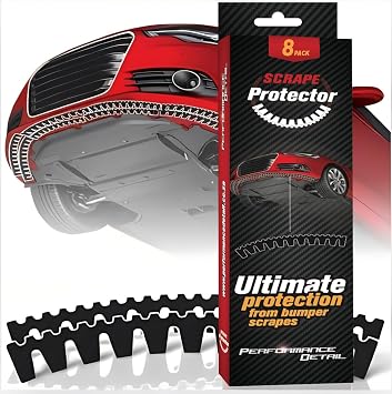 Scrape Protector 8 Pack Front Bumper Scrape Guard Anti Scratch Kit For Low Cars Carbon Fiber Splitters DIY Kit