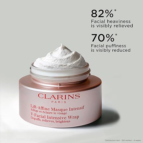 Miniatura 2 de Clarins Máscara facial intensiva V-Facial | Mascarilla de contorno facial galardonada | Reduce visiblemente la hinchazón y la hinchazón causadas por