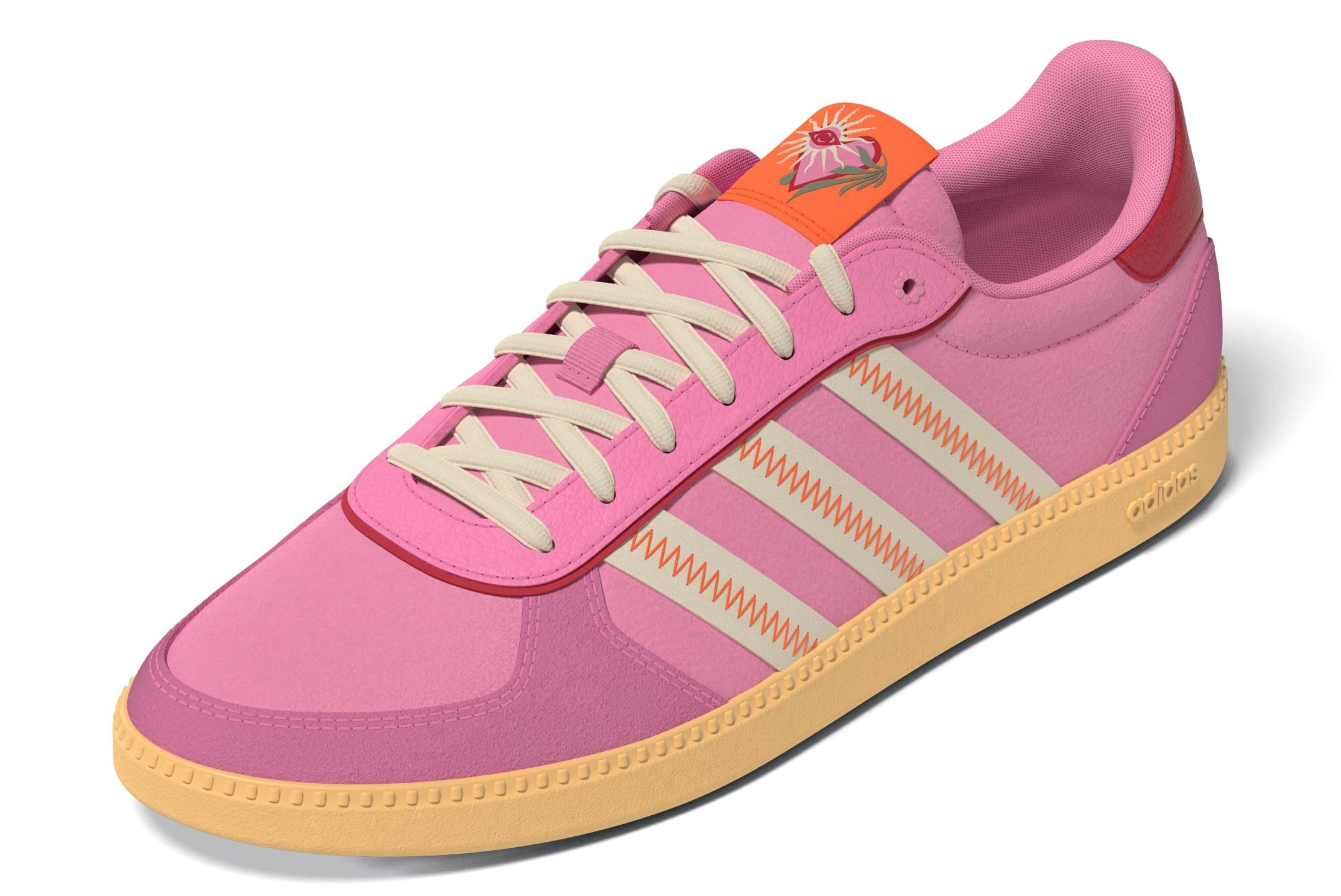 Adidas Damen BREAKNET Sleek Shoes, Bliss pink/warm Vanilla/Pure Ruby, 38 2/3 EU