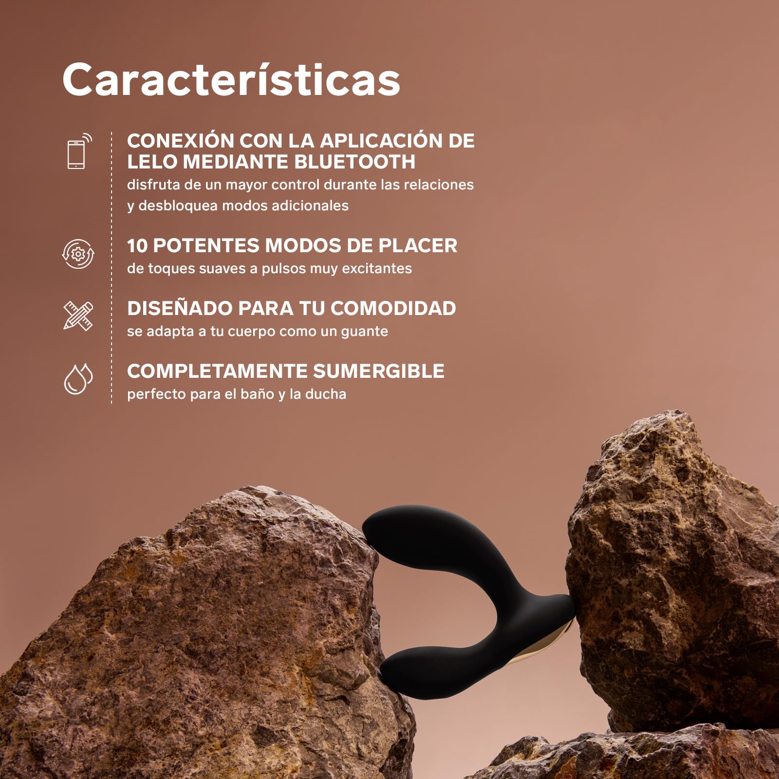 LELO HUGO 2 Masajeador de Próstata con Aplicación, Bluetooth y 10 Modos de Placer, Juguetes Sexuales (Black)