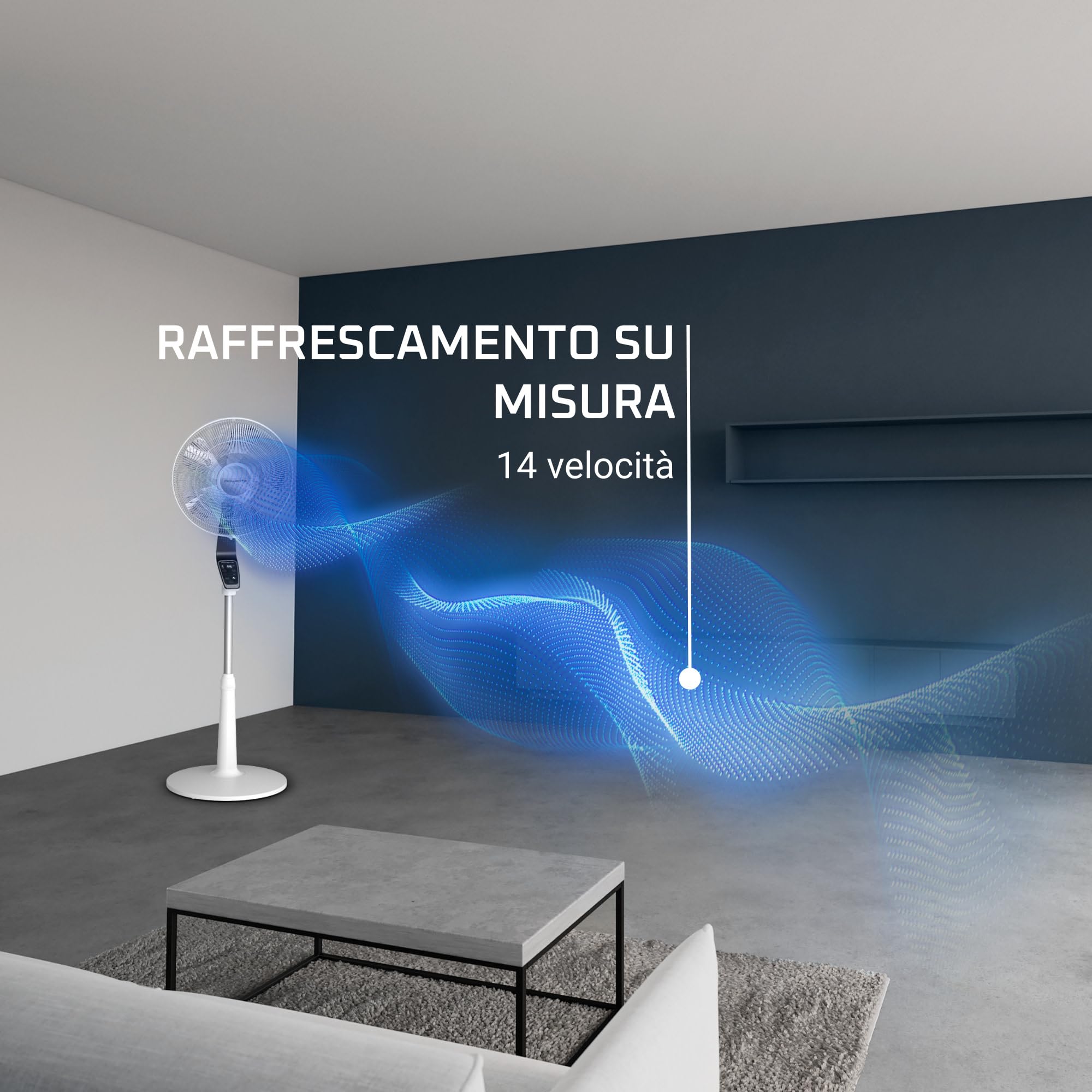 Rowenta Turbo Silence Extreme, Ventilatore a Piantana, Potente, Design Durevole, Elevata Efficienza Energetica, VU5690 (Ricondizionato)