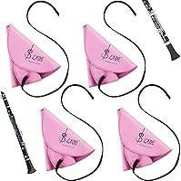 Vista 13 de Yinder 4 piezas paño de limpieza para clarinete, paño de limpieza para tubo interior, adecuado para piccolo, flauta, saxo, saxofón (negro)