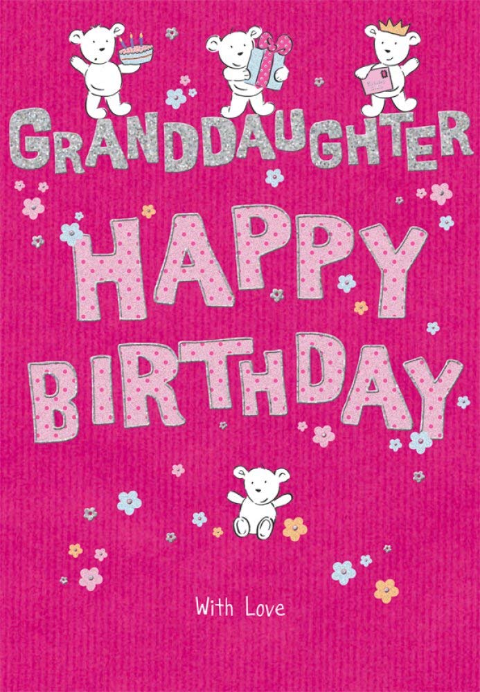 Piccadilly Greetings WONDERFUL COLOURFUL GRANDDAUGHTER HAPPY BIRTHDAY BIRTHDAY GREETING CARD