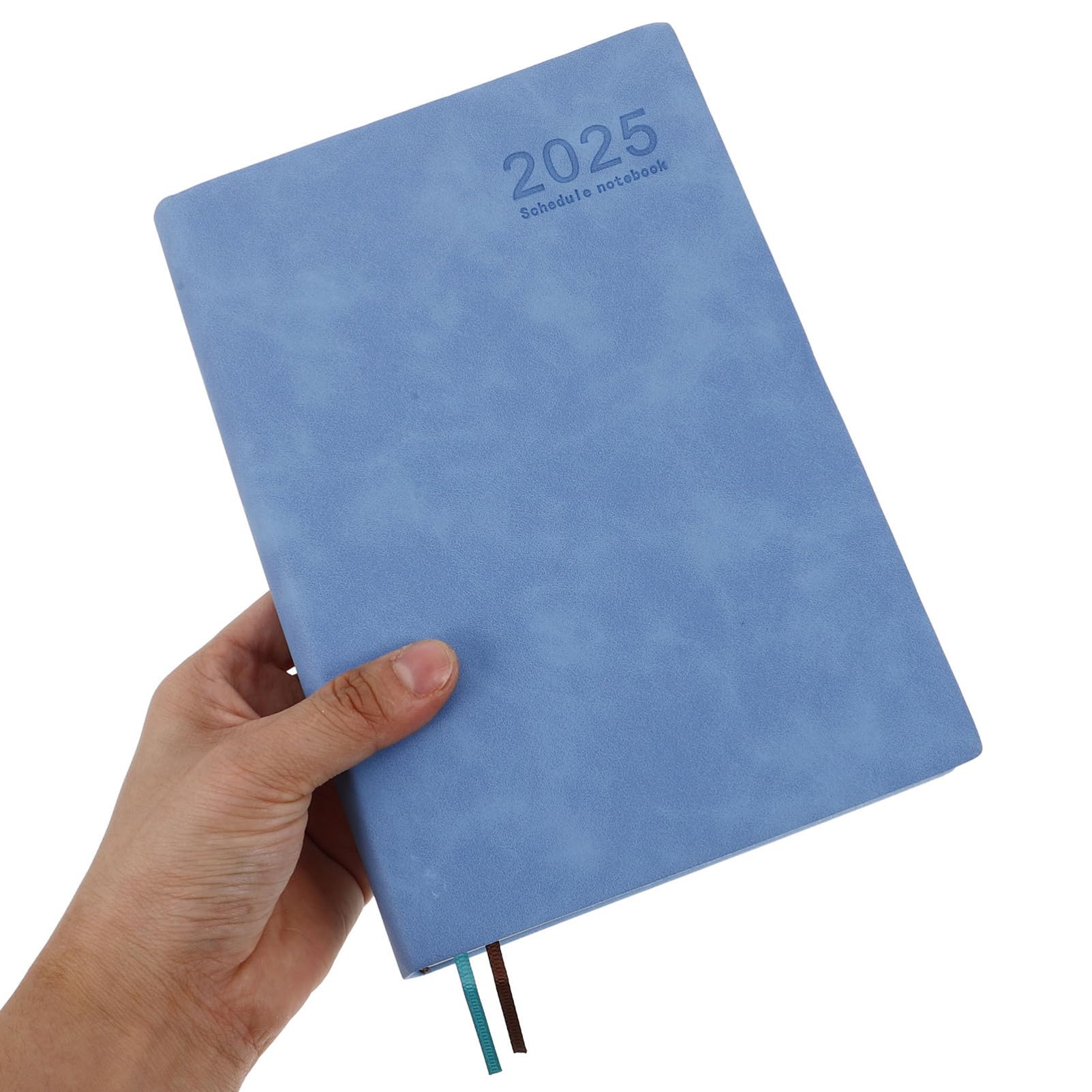 Datierter A5 Planer 2025 mit Monatsregistern und Notizbuch | 3 Stück, Pu und Papier, für Schule und Zuhause, Handliches Format für Tägliche Zeitplanung