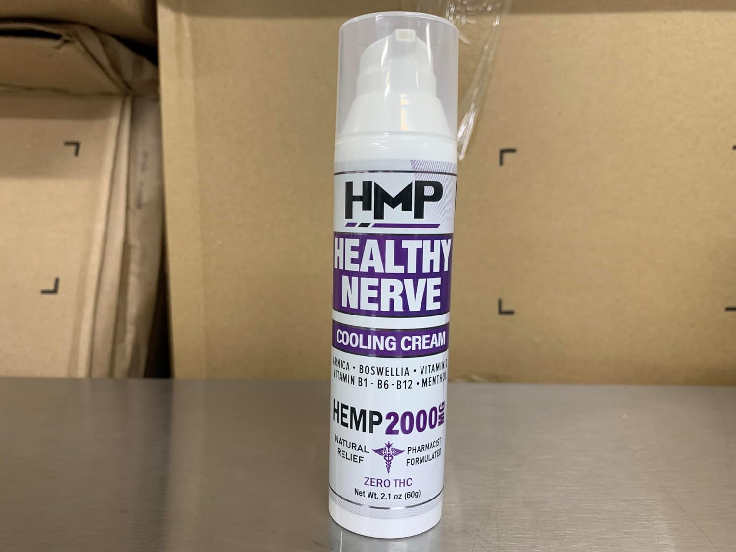 Neuropathy Cream Nerve Hemp Cream 2000mg Maximum Strength for Feet, Hands, Legs, Toes, Back. Natural Arnica, Vitamin D3 B1 B6 B12 w Menthol, Made in USA 2.1oz