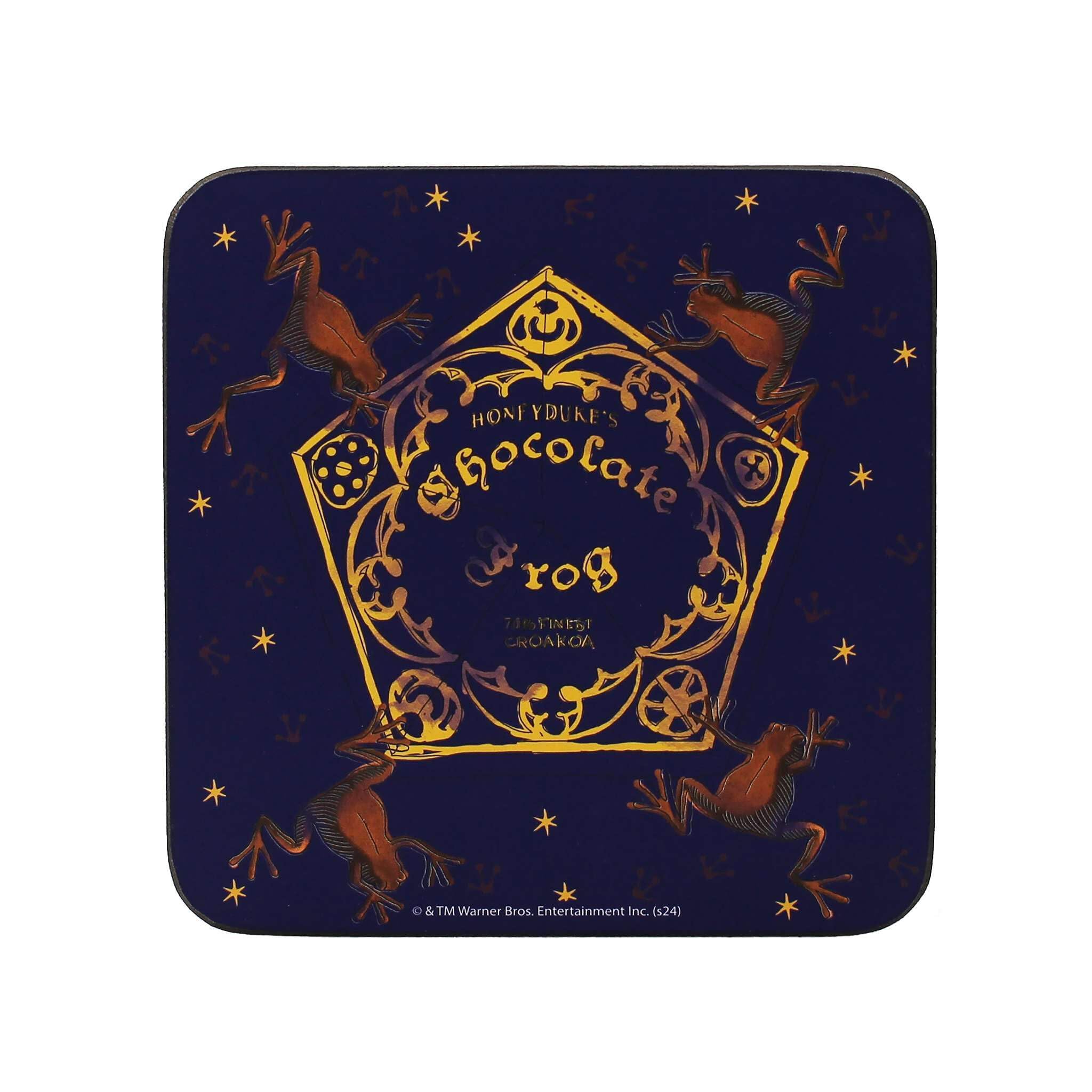 Harry Potter Girls Multicolor Half Moon Bay Chocolate Frogs Coaster | New Home Gifts | Living Room Accessories & Bar Accessories