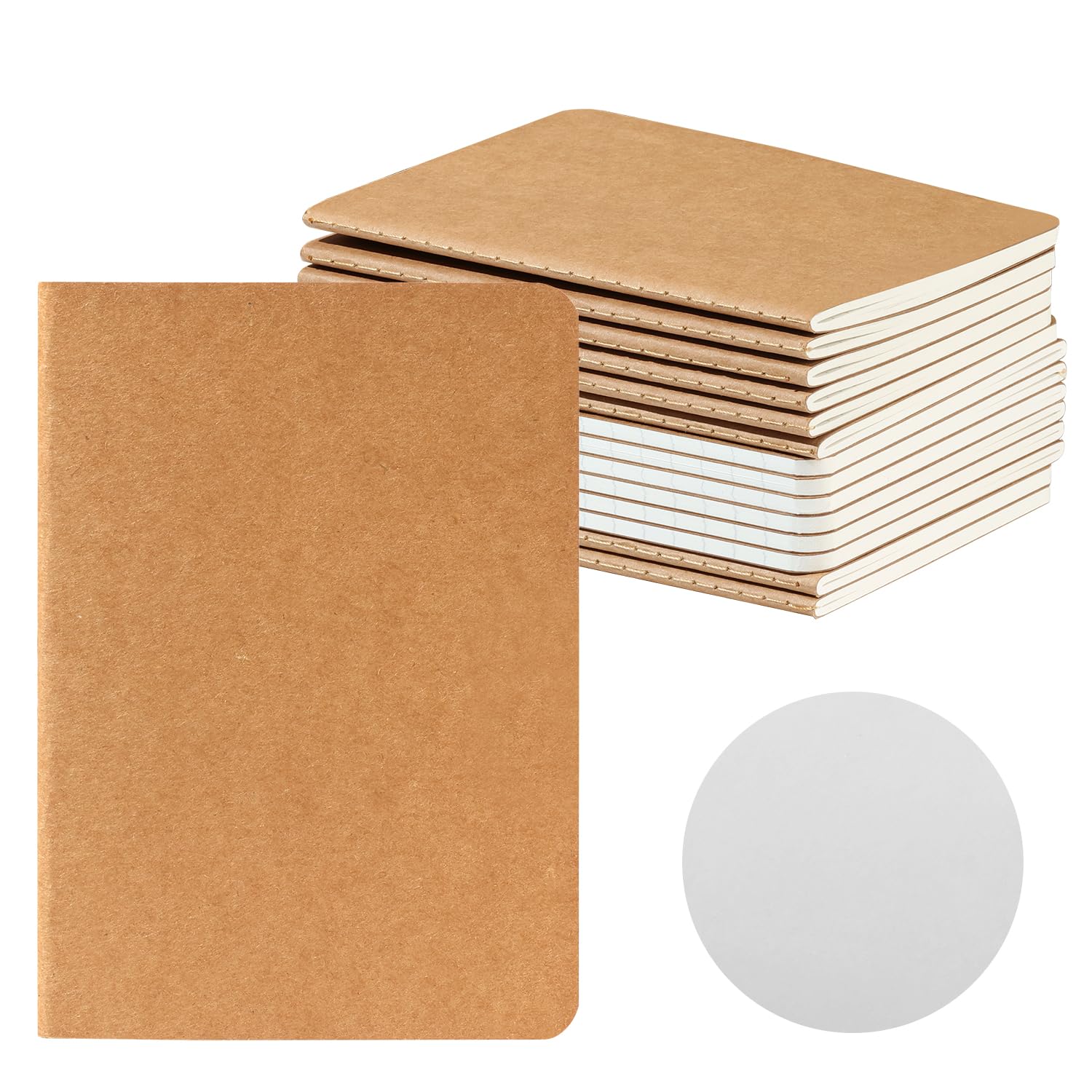 HOMEMARS Cahier Journal Petit Carnet 10x14 cm 60 Pages 100 GSM Papier épais Ensemble de 14 Carnets