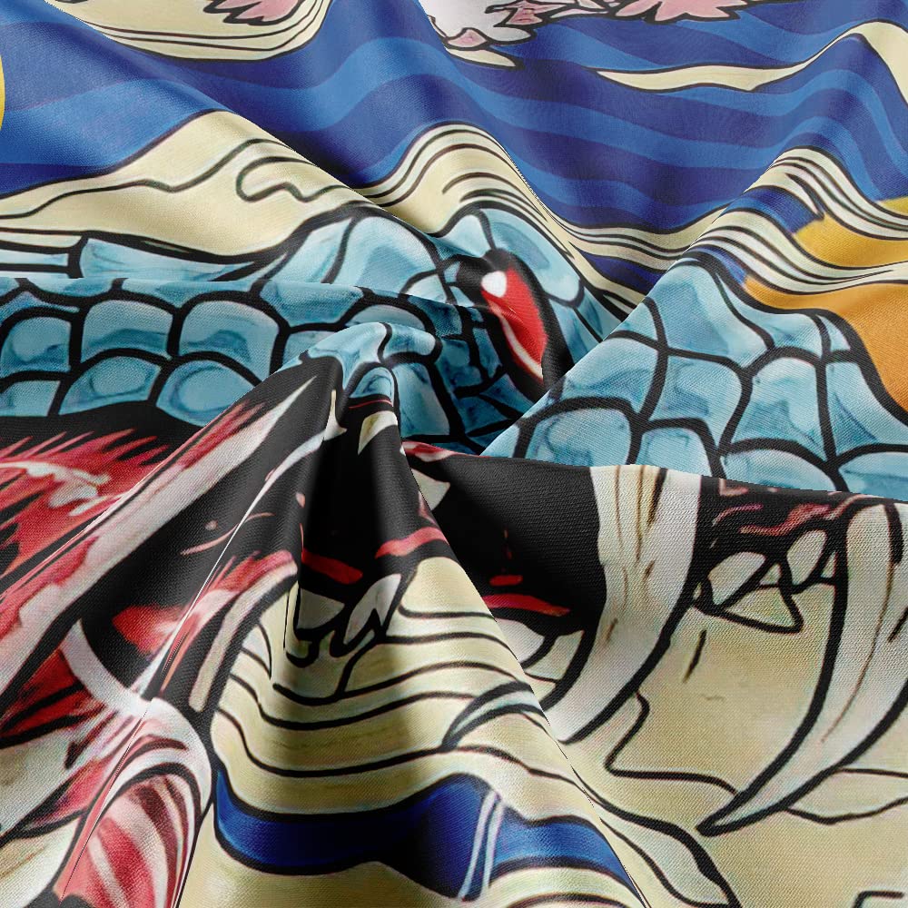 Ulticool - Appeso a Parete Decoración Casa - Serpiente Ballena Japón Arte - 200 x 150 cm Grande – Murales Alfombra Tapiz Pared - Tapices Decorativo para Habitacion Dormitorio Salon
