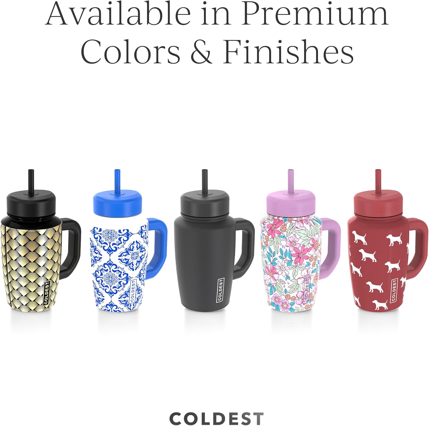 Coldest Tumbler with Handle & Coffee Lid - 100% Spill Proof Tumbler (3 Lids) - Stainless Steel Insulated Leakproof Tumblers for Women & Men - Cup Holder Friendly - 15 oz (Mr. Snowie) - Image 6