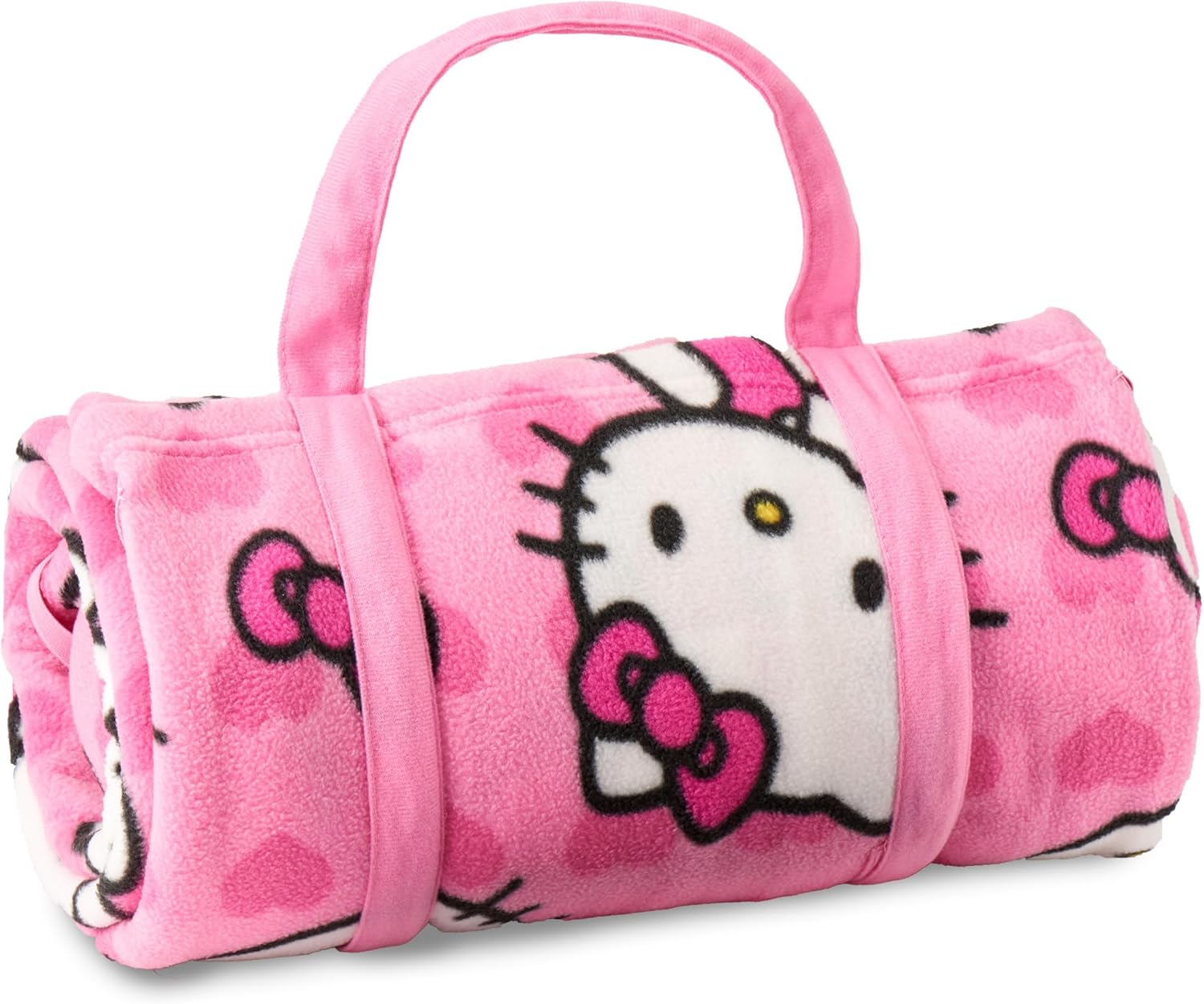 ROLLEE POLLEE Nap Sac Roll Up Napping Blanket with Attached Pillow for Preschool/Daycare, Super Soft with Elastic Straps, Fits Most Mats and Cots