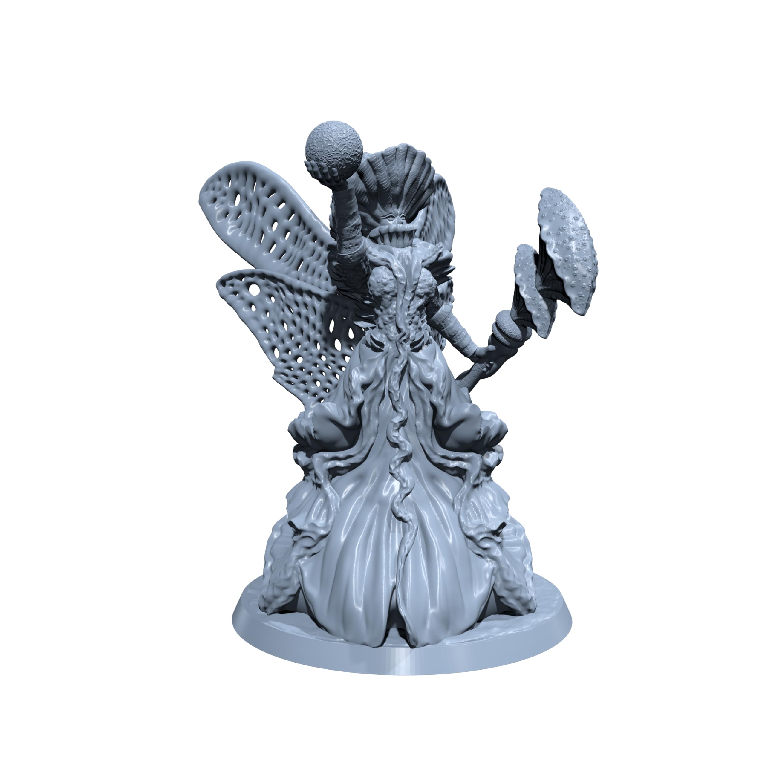 Angel Mushroom of Destruction | Fungus Queen Miniature for Tabletop Games Like D&D and War Gaming Medium