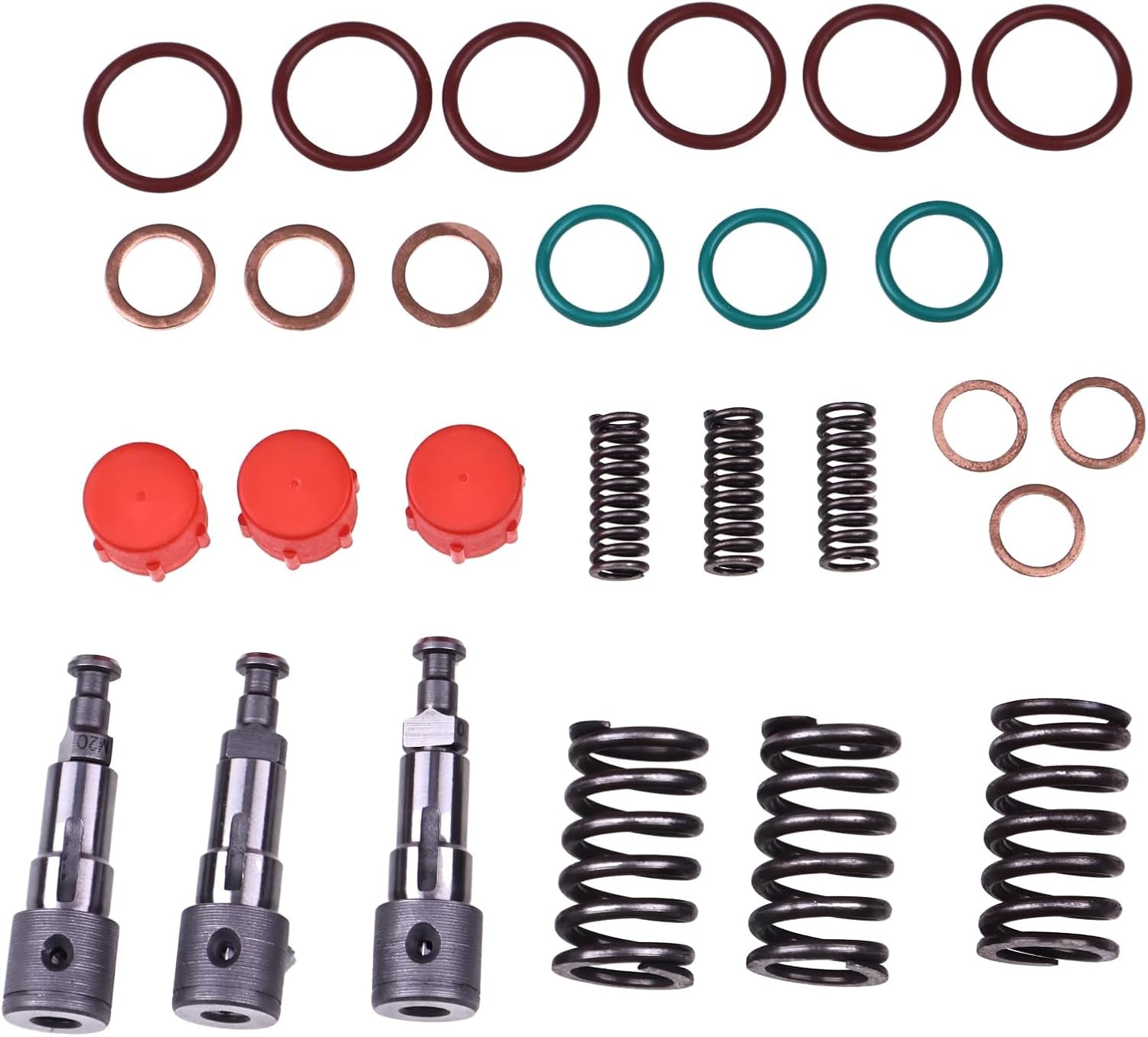 DVPARTS Fuel Injection Pump Rebuild Kit Compatible with Kubota Zero Turn Models ZD28 ZD326 ZD331 3-Cylinder Engine D1005 D1105 D1305