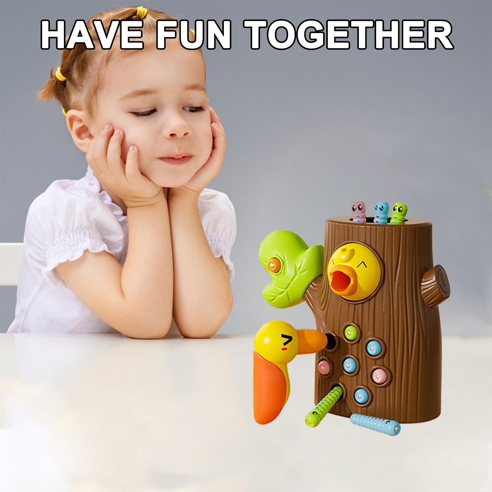 Toddler Magnetic Bird Feeder Toy, 11 Pcs Magnetic Bird Feeding Game, Woodpecker Magnetic Toys, Magnetic Bird Toys - Image 4
