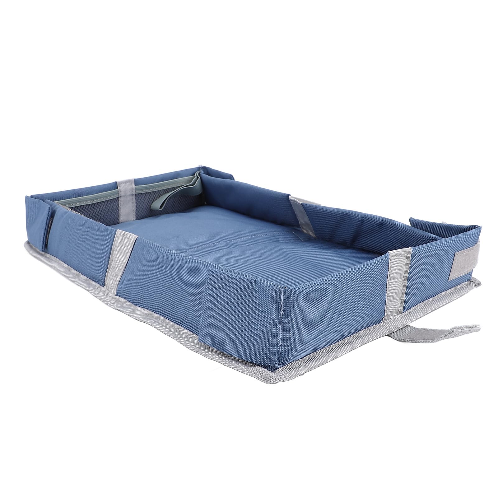 Keenso Airplane Tray Cover, Polyester Fiber, Durable Toddler Airplane Travel Essential, 39 X 27 X 6 Cm, Perfect for Kids on Planes and Trains (Stone Blue)