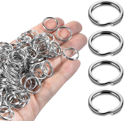 Miniatura 13 de 300 PCS anillos pequeños de plata de 6mm (0.236 pulgadas) para hacer joyas, anillos de salto divididos con doble bucle, collares, pulseras, aretes