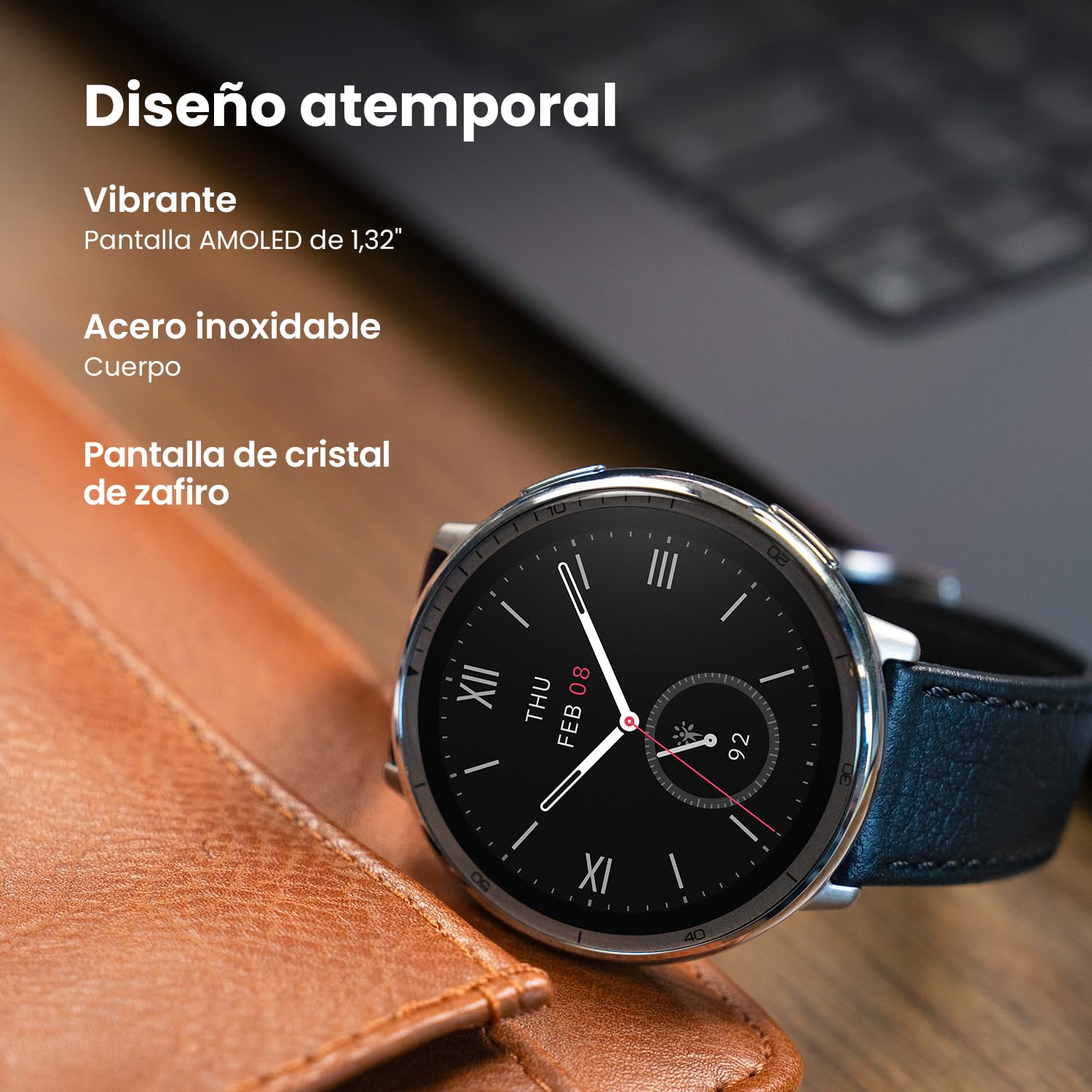 Amazfit Active 2 Reloj Inteligente Hombre y Mujer, Pago NFC, AI,GPS & Mapas Gratis, Batería de 10 Días, Smartwatch con 160+ Modos Deportivos, Resistente al Agua 5 ATM, para Android & iPhone — view 3