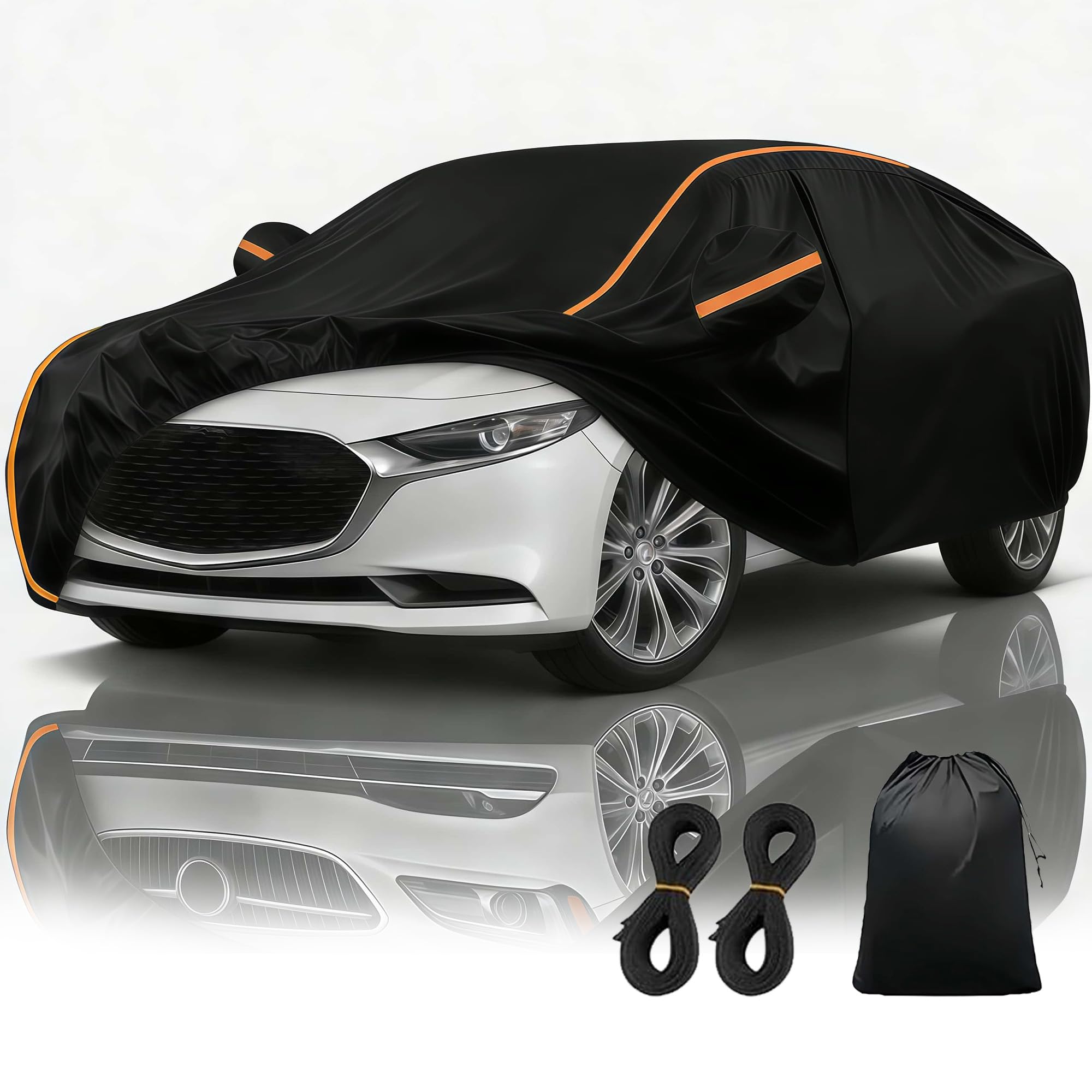 Telo Copriauto da Esterno Per seat Ibiza Bocanegra 2009-2017 丨Telo Copri Auto Impermeabile Copriauto Materiale Traspirante Anti-Invecchiamento Quattro Stagioni Anti-Graffio